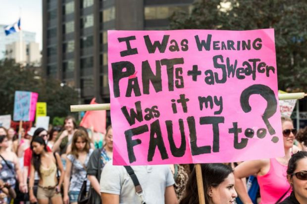 Sexual assault protest