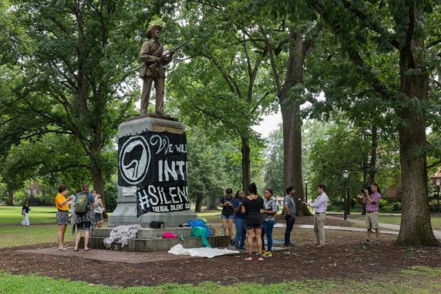 Silent Sam statue UNC at Chapel Hill 