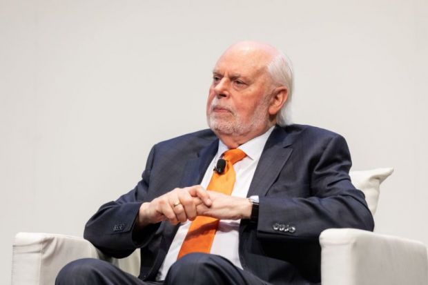 Sir Fraser Stoddart at THE Research Excellence Summit Asia Pacific UNSW Sydney February 2019 pic Jacquie Manning