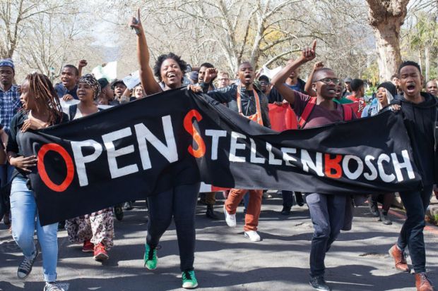 Stellenbosch University anti-xenophobia demonstration, Cape Town, South Africa, 2015