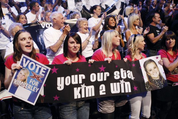 Studio audience, The X Factor TV programme, London