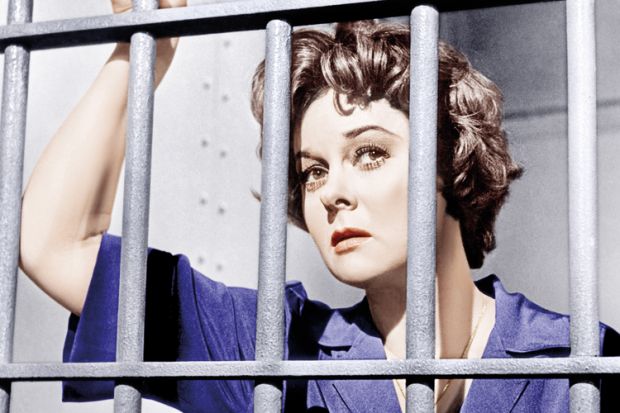 Susan Hayward in prison, I Want to Live! (1958)