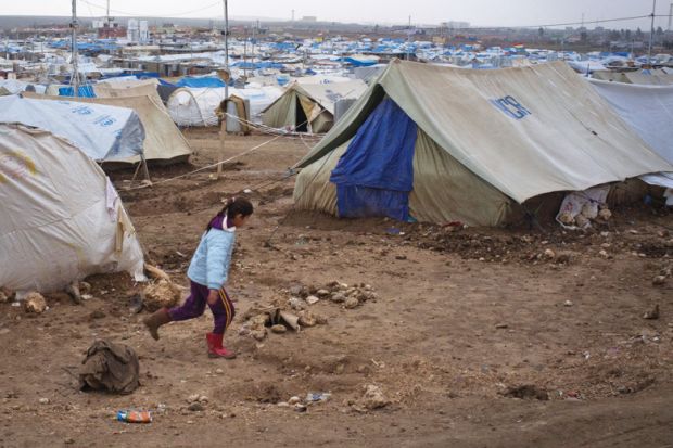 Syrian refugee girl, Domiz camp, Northern Iraq