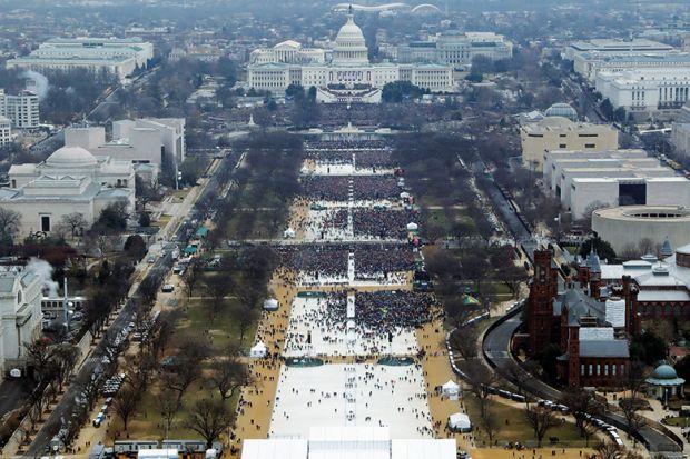 Crowds at Trump's inauguration 
