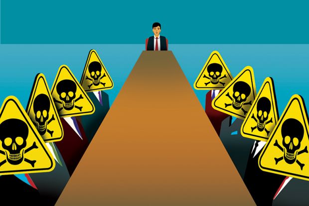 Toxic meeting illustration