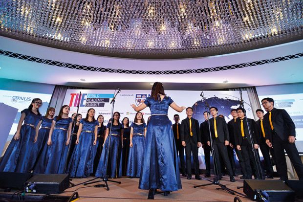 Choir at THE World Academic Summit 2018