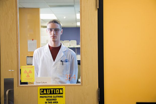 Scientist in lab coat