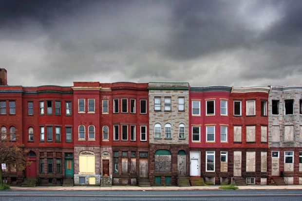 Rowhouses in Baltimore