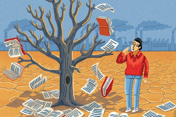 Book tree illustration