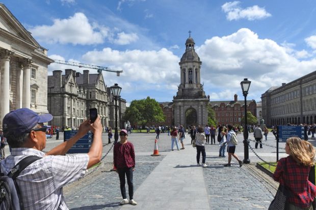 Trinity College Dublin: Mr Higgins speculated whether universities might become “the tourist attractions of the future”