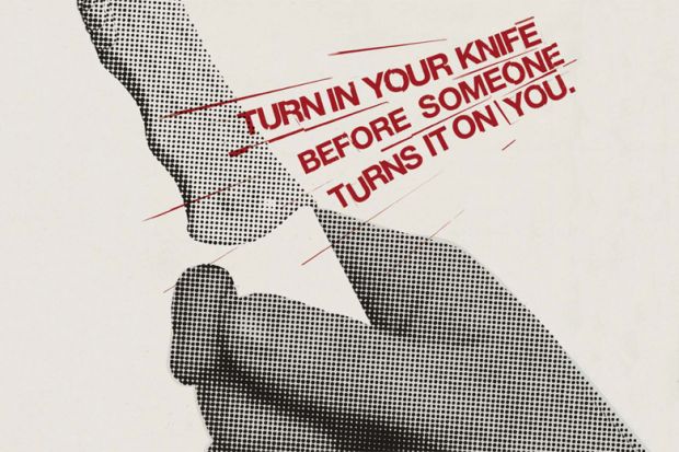 'Turn in your knife before someone turns it on you' police poster