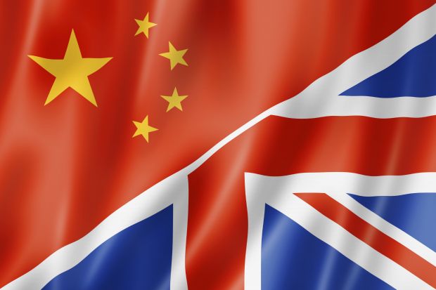UK China flag