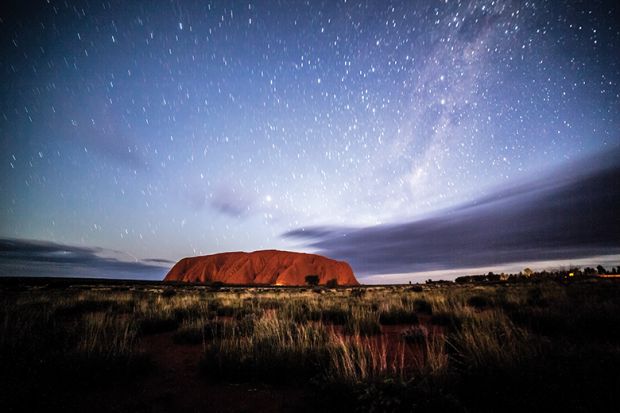 Night sky at Uluru