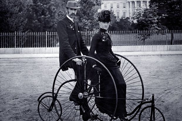 Two Victorian bicycles