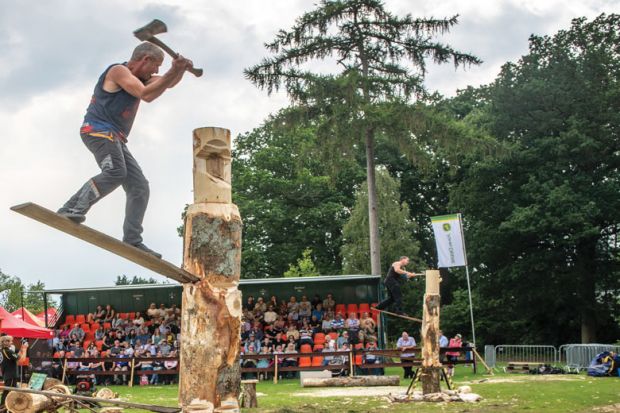 Lumberjacks compete in strength and talent tests at the Great Yorkshire Show as a metaphor for Treasury seeing the policy as pretext to cutting wider loan costs and “spatchcocking a good idea”