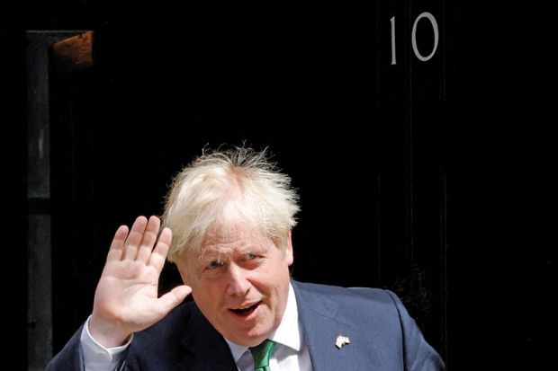Britain's Prime Minister Boris Johnson outside 10 Downing Street, to illustrate Trouble on the Horizon