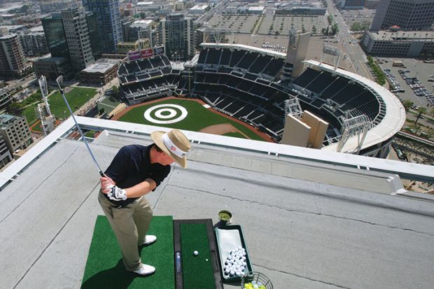 golf on rooftop