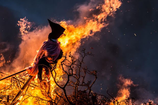 Witch burning