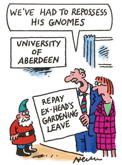 gardening leave cartoon
