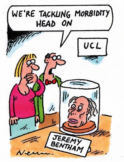 Jeremy Bentham cartoon