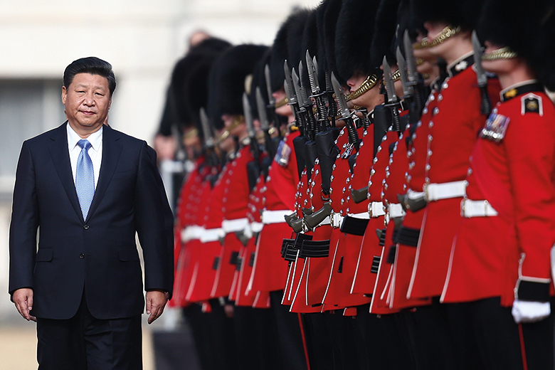 Chinese president Xi Jinping visits the UK